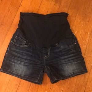 Denim shorts maternity